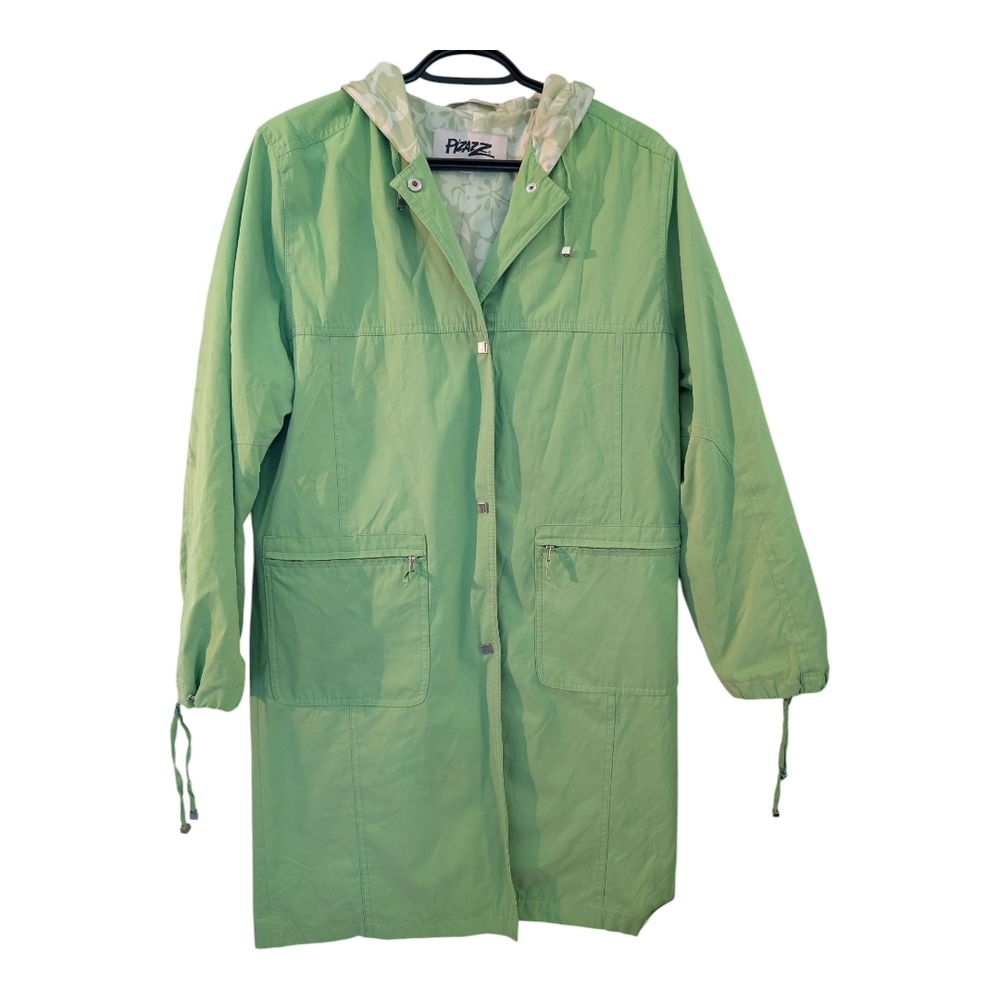 Pizazz Women's Lime Green Utility Jacket